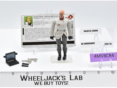 Dr. Mindbender v5 100% Complete GI Joe Valor vs Venom 2004 Hasbro Action Figure