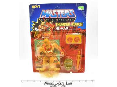 Thunder Punch He-Man NEW MOSC 1983 Masters of the Universe MOTU Mattel Vintage