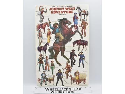 Johnny West Adventure Series 1975 Louis Marx co. Poster 12"x 18"