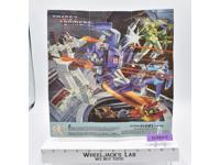 Metroplex Insert Poster Glow In The Dark 1986 G1 Transformers Vintage