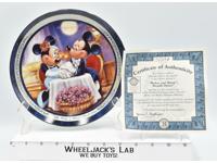 Mickey &amp; Minnie's Moonlit Dinner Romantic Moments 1999 The Bradford Exchange