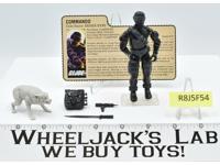 Snake Eyes &amp; Timber  V2 100% Complete 1985 GI Joe Vintage Hasbro Action Figure