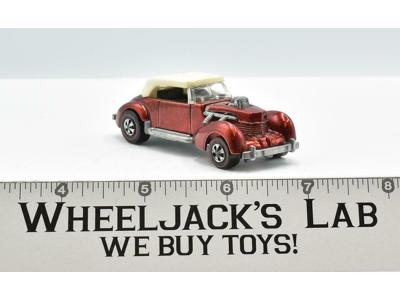 Classic Cord Red Restored 1970 Redline Hot Wheels Mattel Vintage RL