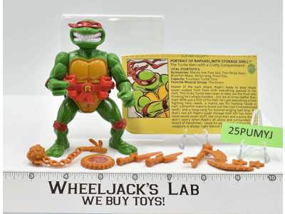 Storage Shell Raphael 100% Complete Teenage Mutant Ninja Turtles 1991 Playmates