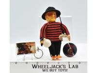 Freddy Stick Up Krueger Nightmare on Elm Street 1988 Lexony Figure W/Keychain