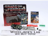 Hound W/Box 100% Complete G1 Transformers Hasbro 1985 Vintage Figure NM