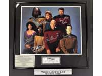 The Crew Star Trek The Next Generation AUTOGRAPHED Plague 25"x 22" #6 of 250