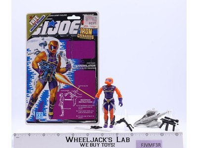 Annihilator V1 Complete 34 Cardback 1989 G.I. Joe Hasbro Vintage Action Figure