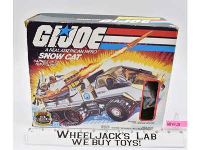 Snow Cat &amp; Frostbite 100% Complete W/ Box G.I. Joe 1985 Hasbro Vintage Vehicle
