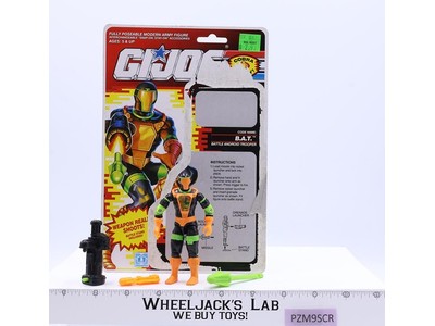 Cobra B.A.T. V2 100% Complete W/ Cardback G.I. Joe 1991 Hasbro Vintage Figure