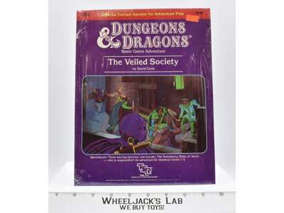 The Veiled Society Basic Solo Adventure Dungeons &amp; Dragons 1984 SEALED
