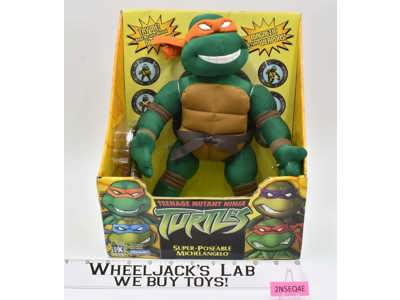 Super-Poseable Michelangelo 12" Teenage Mutant Ninja Turtles 2003 Playmates MISB