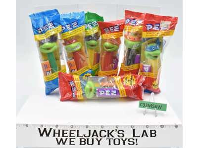 Teenage Mutant Ninja Turtles Pez Dispensers X7 1990's Vintage NEW UNOPENED