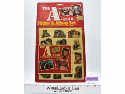 A-Team Sticker &amp; Album Set 1983 Gordy Vintage NEW MOSC SEALED