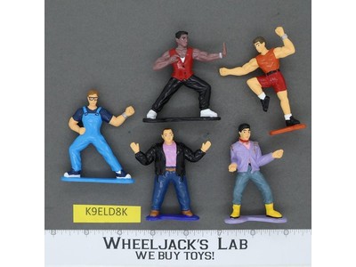 Lot of 5 Mighty Morphin Power Rangers Bandai 3" MMPR Action Figures 1994 PVC