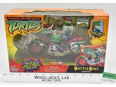 Raphael Battle Bike Teenage Mutant Ninja Turtles 2004 Playmates NEW MIB