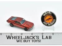 Custom Mustang Red With Button1968 Redline Hot Wheels Mattel Vintage RL