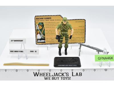 SSGT. Rock 'n Roll v2 100% Complete GI Joe 25th Anniversary 2008 Hasbro Figure