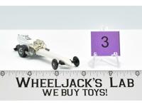 Fuel Dragster #3 white 1970 Hot Wheels Mattel Vintage