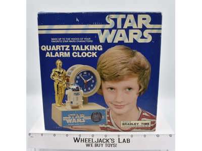 R2-D2 &amp; C-3PO 1980 Bradley Time Quartz Talking Alarm Clock NEW