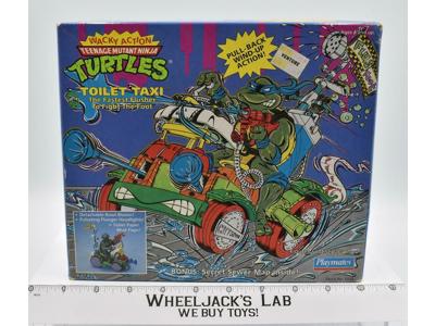 Toilet Taxi 100% Complete W/Box Teenage Mutant Ninja Turtles 1990 Playmates