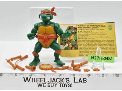 Storage Shell Michaelangelo 100% Complete NR MINT  TMNT 1991 Playmates Toys