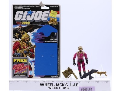 Voltar V1 100% Complete W/ 34 Cardback 1988 GI Joe ARAH Vintage Action Figure