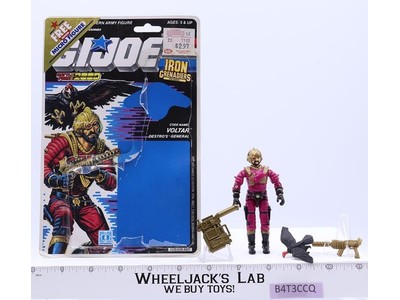 Voltar V1 100% Complete W/ 34 Cardback 1988 GI Joe ARAH Vintage Action Figure