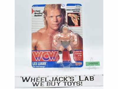 Lex Luger The Total Package NEW MOSC WCW 1990 Galoob 5" Wrestling Action Figure