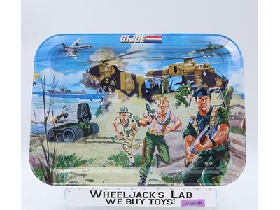 GI Joe TV Metal Folding Lap Tray17" X 12" 1987 Hasbro Vintage