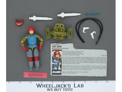 Fast Draw V1 100% Complete G.I. Joe 1987 Hasbro Vintage Action Figure
