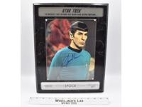 Spock Star Trek 1993 AUTOGRAPHED Plaque #2288 of 2500