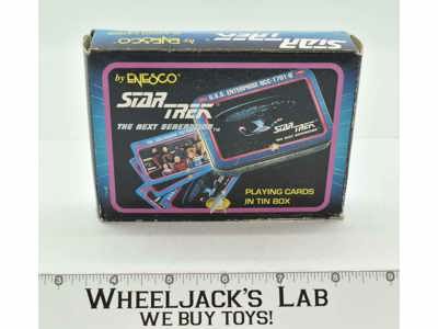 Star Trek Next Generation Playing Cards W/Tin Box 1992 Enesco Card Game