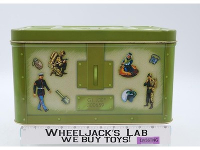 GI Joe Action Soldier Tin Popcorn Box Collectible GREEN Hasbro 1998