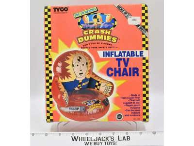 Inflatable TV Chair The Incredible Crash Dummies 1992 Tyco NEW SEALED MISB