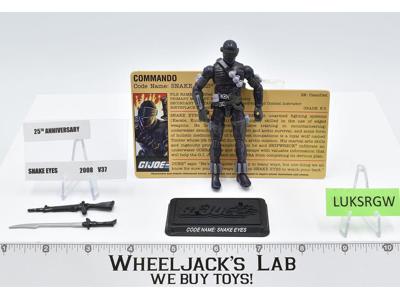 Snake Eyes v37 100% Complete GI Joe DVD Battle Packs 2008 Hasbro Figure