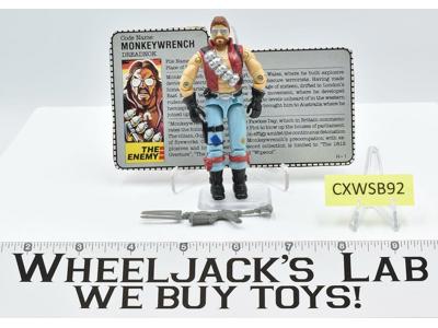 Monkeywrench 100% Complete GI Joe V1 ARAH Vintage Hasbro 1986 Action Figure