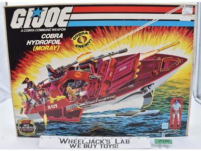 Cobra Moray Hydrofoil 100% Complete GI Joe 1985 Hasbro NEW MIB