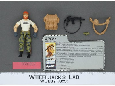 Outback V1 100% Complete G.I. Joe 1987 Hasbro Vintage Action Figure
