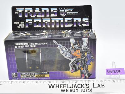 Kickback MIB 100% Complete 1985 Vintage Hasbro G1 Transformers Action Figure