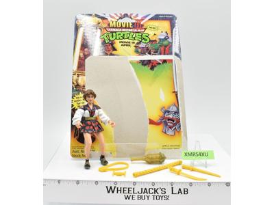 April Movie III w/Cardback 100% Complete TMNT 1993 Playmates Vintage Figure