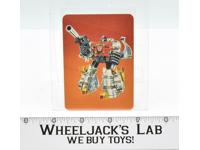 Sludge Card 37 Variant Color 1985 G1 Transformers Action Trading Cards