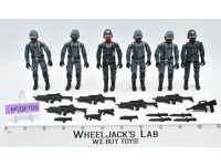 Cobra Night Watch Troopers 100% Complete GI Joe 2005 Hasbro Action Figures