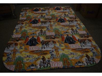 Star Wars Return Of The Jedi Twin Woven Bedspread 1983 Vintage