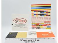 Hot Wheels Sticker Sheets 1969 Mattel Vintage