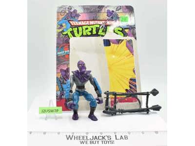 Foot Soldier W/Cardback NR MINT 100% Complete TMNT 1988 Playmates Vintage