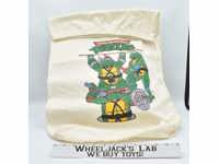 Teenage Mutant Ninja Turtles 1989 Innovo Inc. Vintage Canvas Drawstring Bag