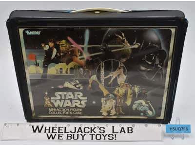 Star Wars Vinyl Mini-Action Figure Case W/2 Trays 1977 Kenner Vintage Case