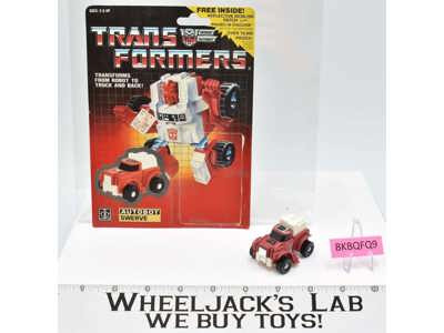 Swerve NR MINT FIGURE 100% Complete W/Cardback Hasbro 1985 G1 Transformers
