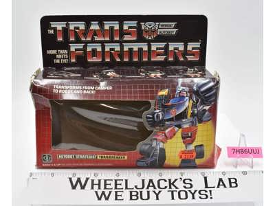 Trailbreaker Box Only 1985 Action Figure Vintage Hasbro G1 Transformers
